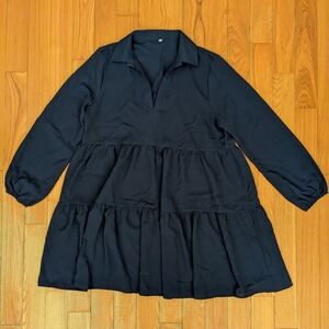 Navy Blue Flowy Tier Dress Size XL